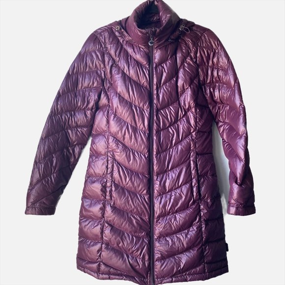 Deep Purple Packable Puffer Jacket 